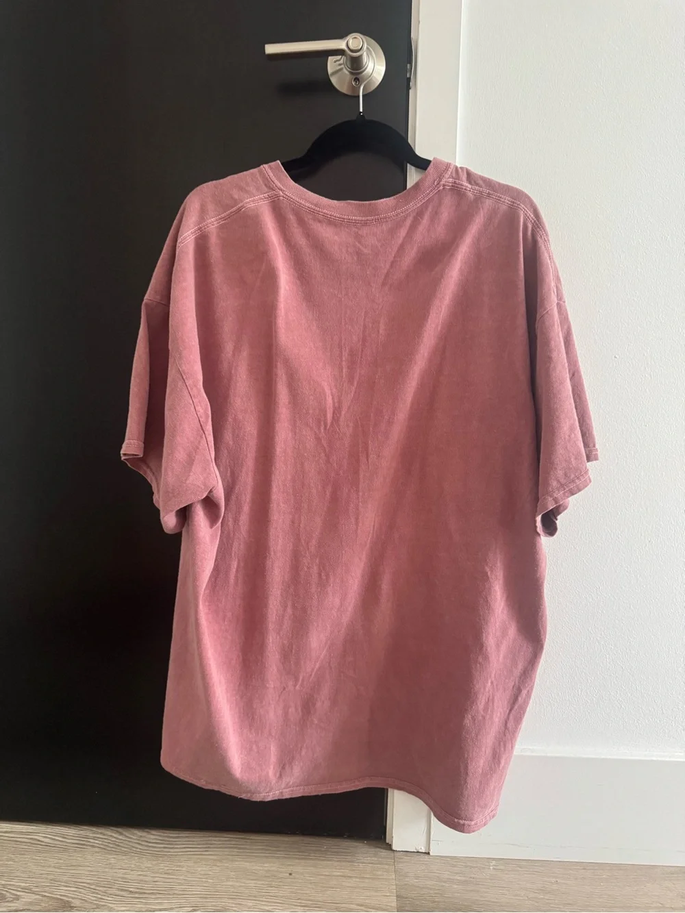 Oversized Floral Moon Graphic Tee - Dusty Rose - Picture 3 of 8